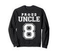 Number 8 Custom Proud Soccer Futbol Sweatshirt - Fun Novelty Design Unisex - T-Shirt, Sweatshirt, Hoodie