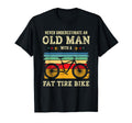 Funny Old Fat Bike Tire Fatbike Dad T-Shirt - Streetwear Style Unisex - T-Shirt, Sweatshirt, Hoodie