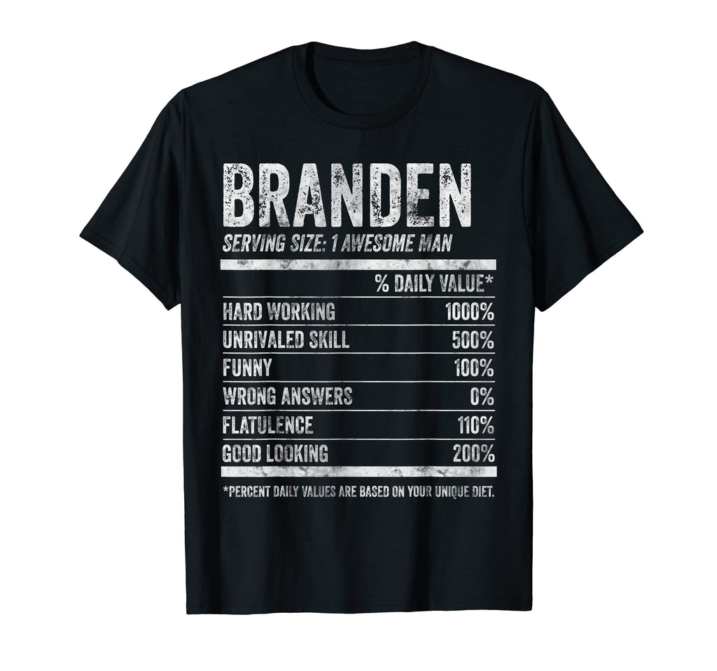 Branden Nutrition Personalized Name T-Shirt - Aesthetic Graphic for Adults - T-Shirt, Sweatshirt, Hoodie