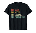 Myth Legend Podcaster Dad Funny T-Shirt - Custom Art Print Men Women - T-Shirt, Sweatshirt, Hoodie