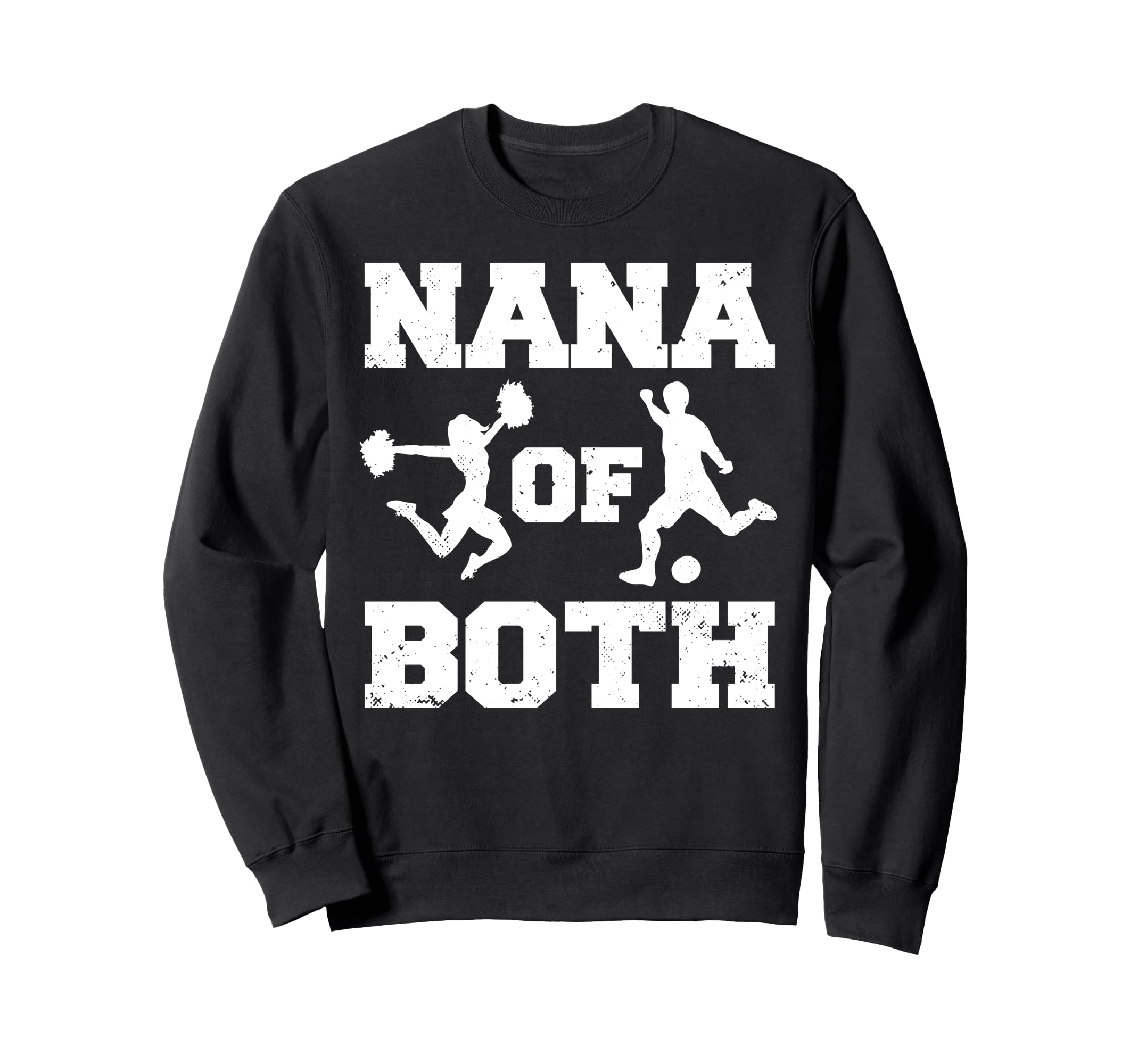 Nana Both Funny Soccer And Cheer Nana Sweatshirt - Custom Art Print Unisex - T-Shirt, Sweatshirt, Hoodie