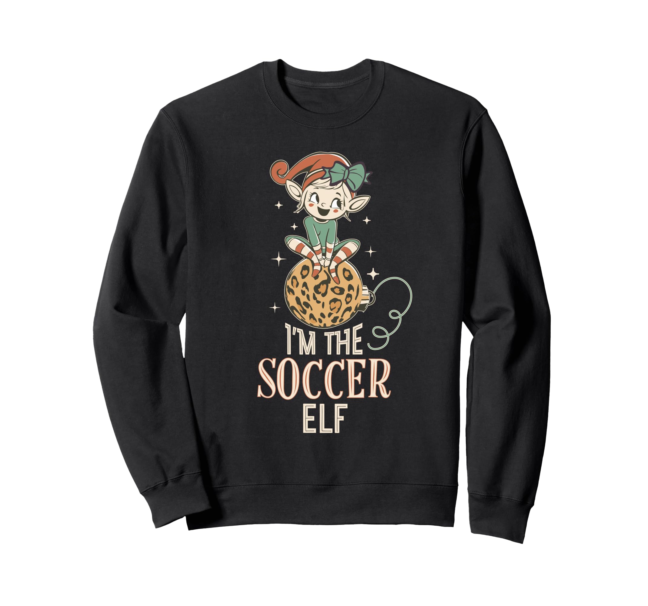 Im Soccer Elf Matching Family Leopard Sweatshirt - Custom Art Print Unisex - T-Shirt, Sweatshirt, Hoodie