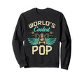 Worlds Coolest Pop Motorcycle Sweatshirt - Graphic Print for Adults - T-Shirt, Sweatshirt, Hoodie