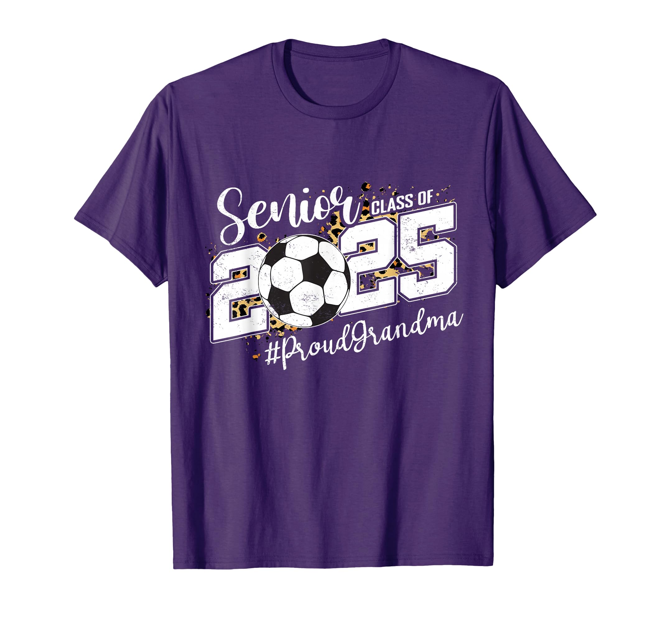 Proud Grandma 2025 Senior Soccer Ball T-Shirt - Graphic Print for Adults - T-Shirt, Sweatshirt, Hoodie
