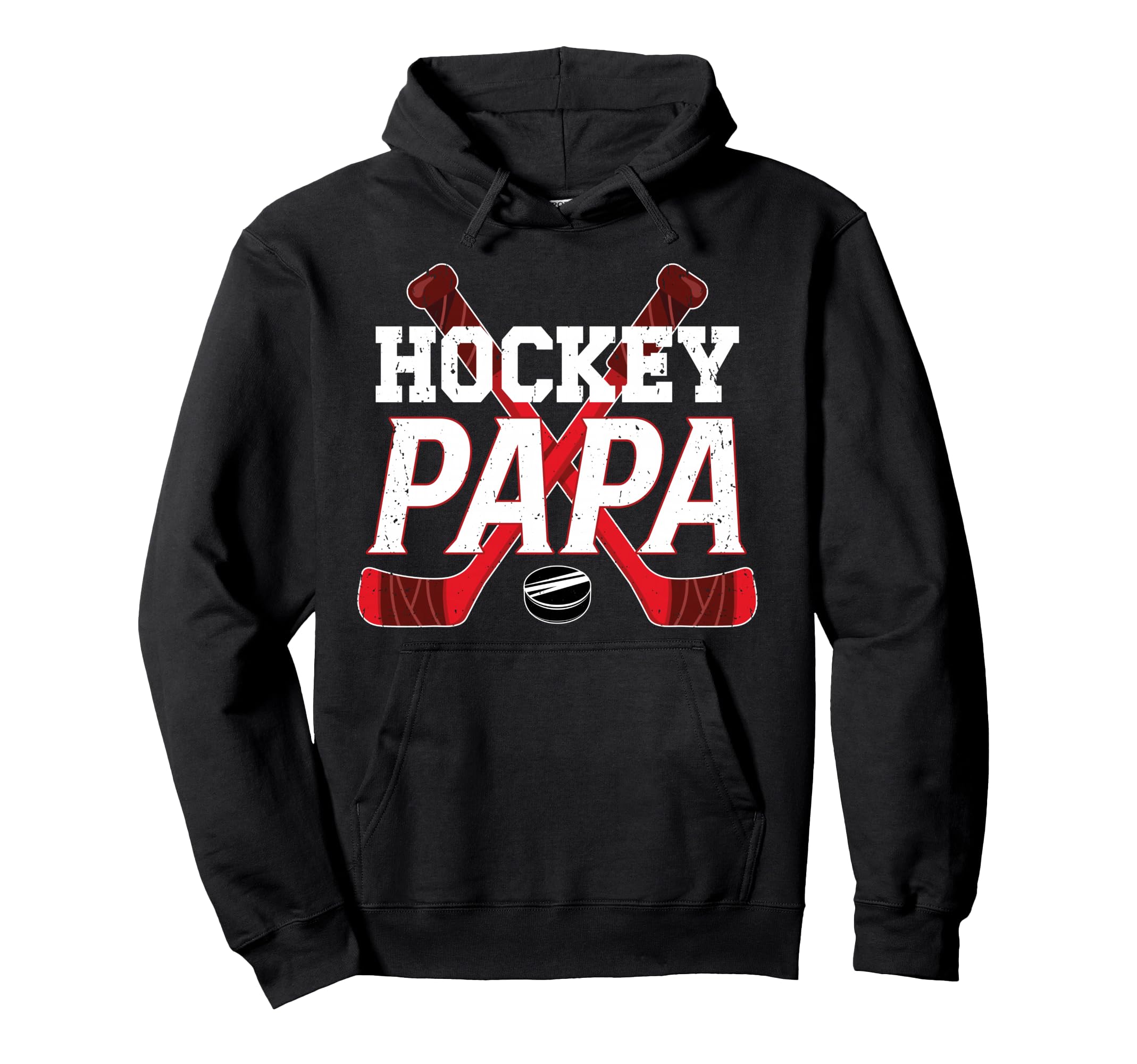 Ice Hockey Papa Grandpa Papa Hockey Hoodie - Custom Art Print for Adults - T-Shirt, Sweatshirt, Hoodie