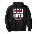 Funny Dad 4 Four Sons Happy Fathers Hoodie - Fun Novelty Design Men Women - T-Shirt, Sweatshirt, Hoodie