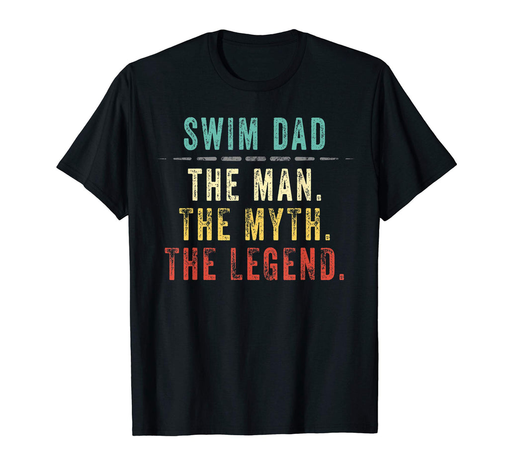 Mens Swim Dad Fathers Day Gift Swim Dad T-Shirt - Unique Graphic Unisex - T-Shirt, Sweatshirt, Hoodie
