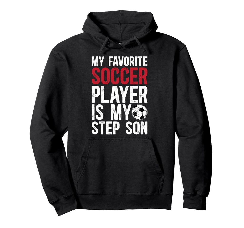 Proud Soccer Step Dad Soccer Player Hoodie - Aesthetic Graphic Unisex - T-Shirt, Sweatshirt, Hoodie