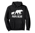 Papa Bear Matching Family Camping Hoodie - Streetwear Style for Adults - T-Shirt, Sweatshirt, Hoodie