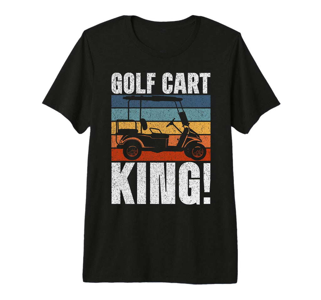Golf Cart King Golf Dad Tri Blend T-Shirt - Unique Graphic Unisex - T-Shirt, Sweatshirt, Hoodie