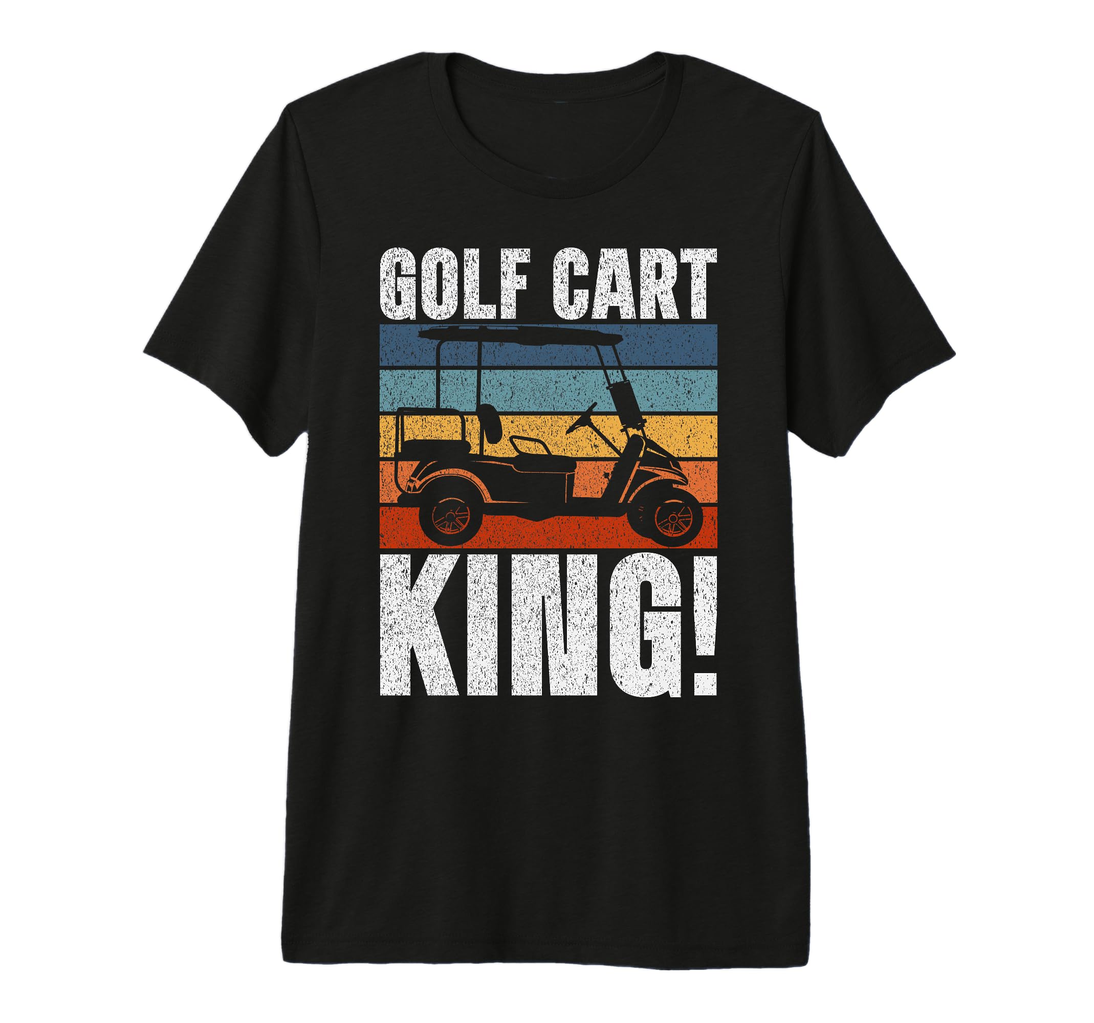 Golf Cart King Golf Dad Tri Blend T-Shirt - Unique Graphic Unisex - T-Shirt, Sweatshirt, Hoodie