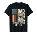 Dad Grandpa Veteran Great Grandpa T-Shirt - Minimalist Print for Adults - T-Shirt, Sweatshirt, Hoodie