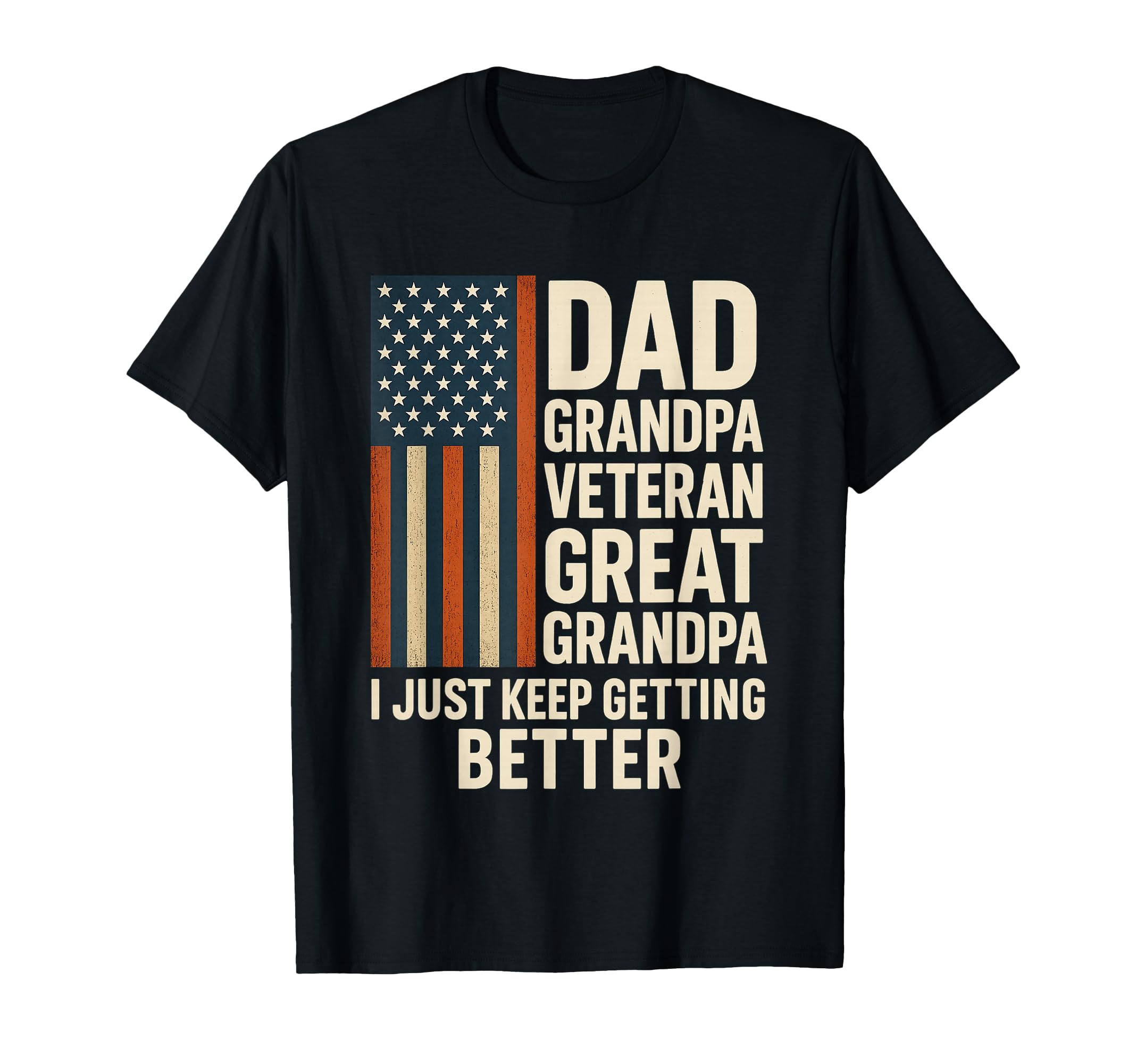 Dad Grandpa Veteran Great Grandpa T-Shirt - Minimalist Print for Adults - T-Shirt, Sweatshirt, Hoodie