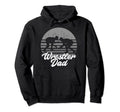 Wrestler Wrestling Dad Distressed Fan Hoodie - Trendy Graphic Unisex - T-Shirt, Sweatshirt, Hoodie