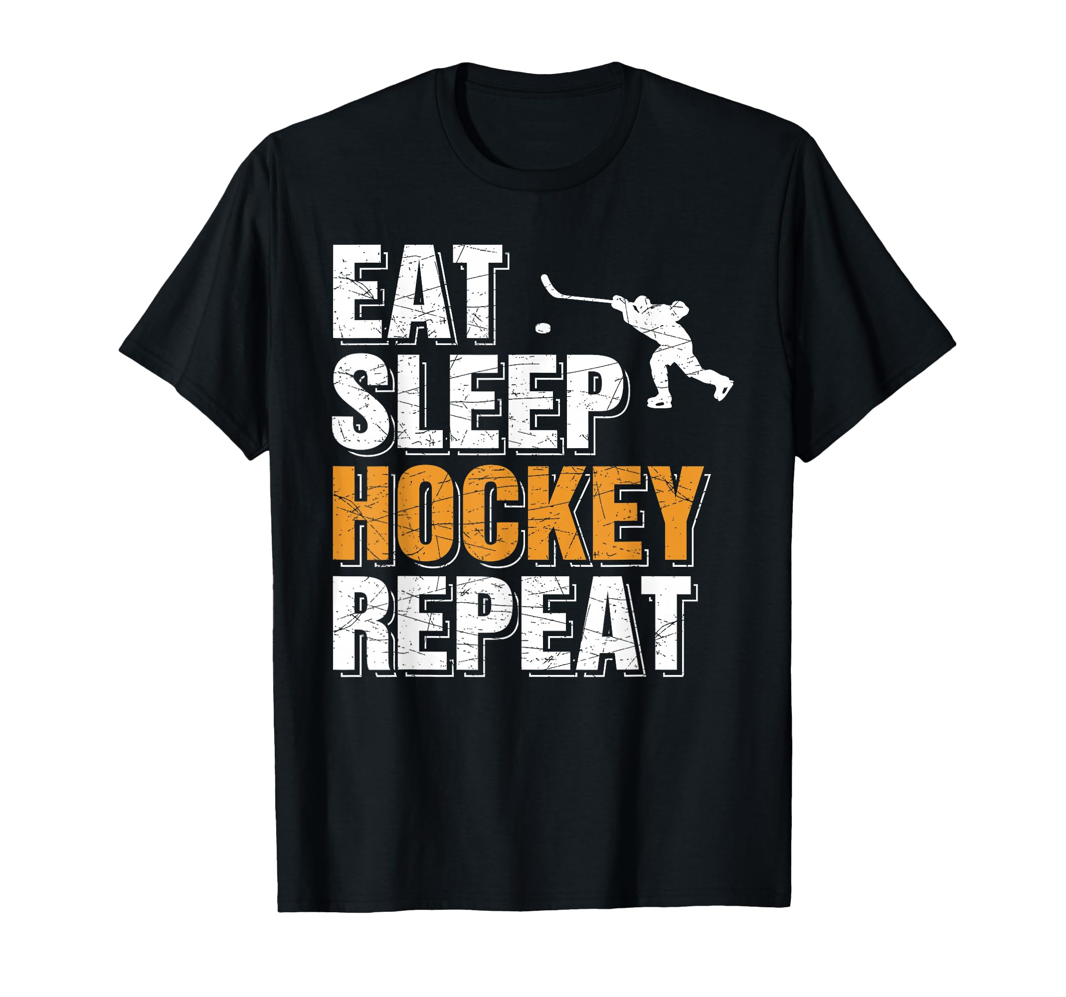 Eat Sleep Hockey Repeat Players T-Shirt - Casual Everyday Wear for Adults - T-Shirt, Sweatshirt, Hoodie