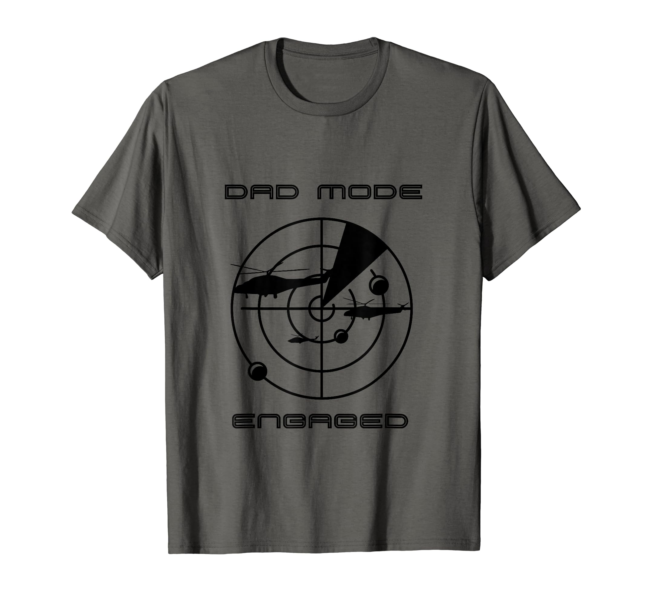 Gamer Dad Mode Engaged Radar Helicopter T-Shirt - Minimalist Print Unisex - T-Shirt, Sweatshirt, Hoodie