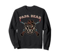 Papa Bear Gangster Birthday Gift Sweatshirt - Minimalist Print for Adults - T-Shirt, Sweatshirt, Hoodie