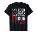 Paper Rock Scissors Gun 2A Pro Gun T-Shirt - Fun Novelty Design Men Women - T-Shirt, Sweatshirt, Hoodie