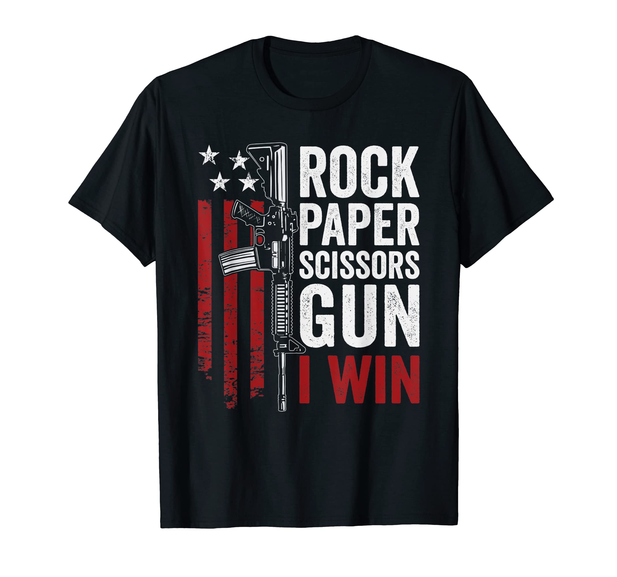 Paper Rock Scissors Gun 2A Pro Gun T-Shirt - Fun Novelty Design Men Women - T-Shirt, Sweatshirt, Hoodie