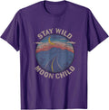 Distressed 70's Stay Wild Moon Child - Adult & Kids T-Shirts, Sweatshirts & Hoodies apparel design preview 1