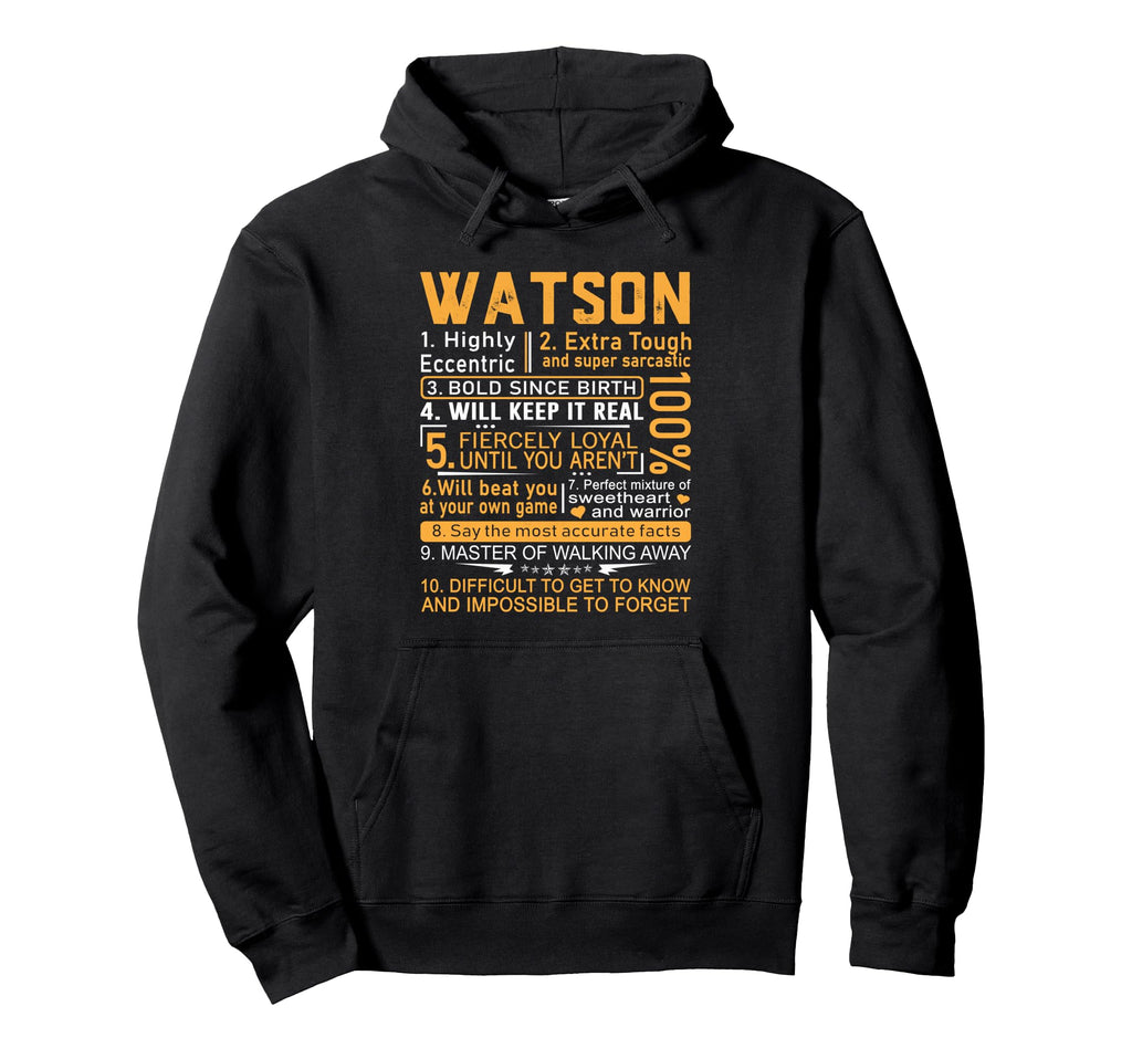 Watson Name Personalized Watson Last Hoodie - Trendy Graphic for Adults - T-Shirt, Sweatshirt, Hoodie