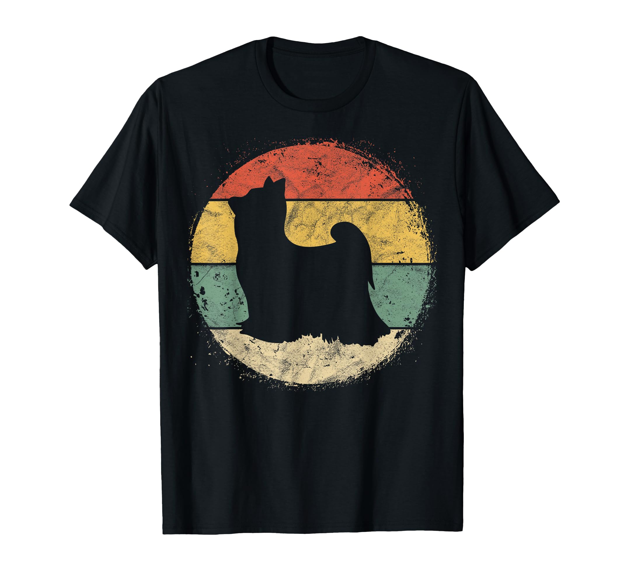 Circular Yorkshire Terrier Owner Gift T-Shirt - Minimalist Print Unisex - T-Shirt, Sweatshirt, Hoodie