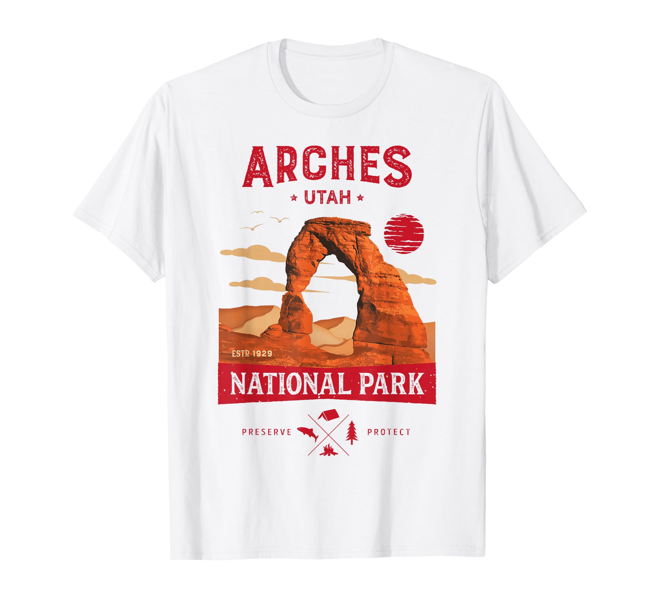 Arches National Park Delicate Arch Utah T-Shirt - Graphic Print Men Women - T-Shirt, Sweatshirt, Hoodie