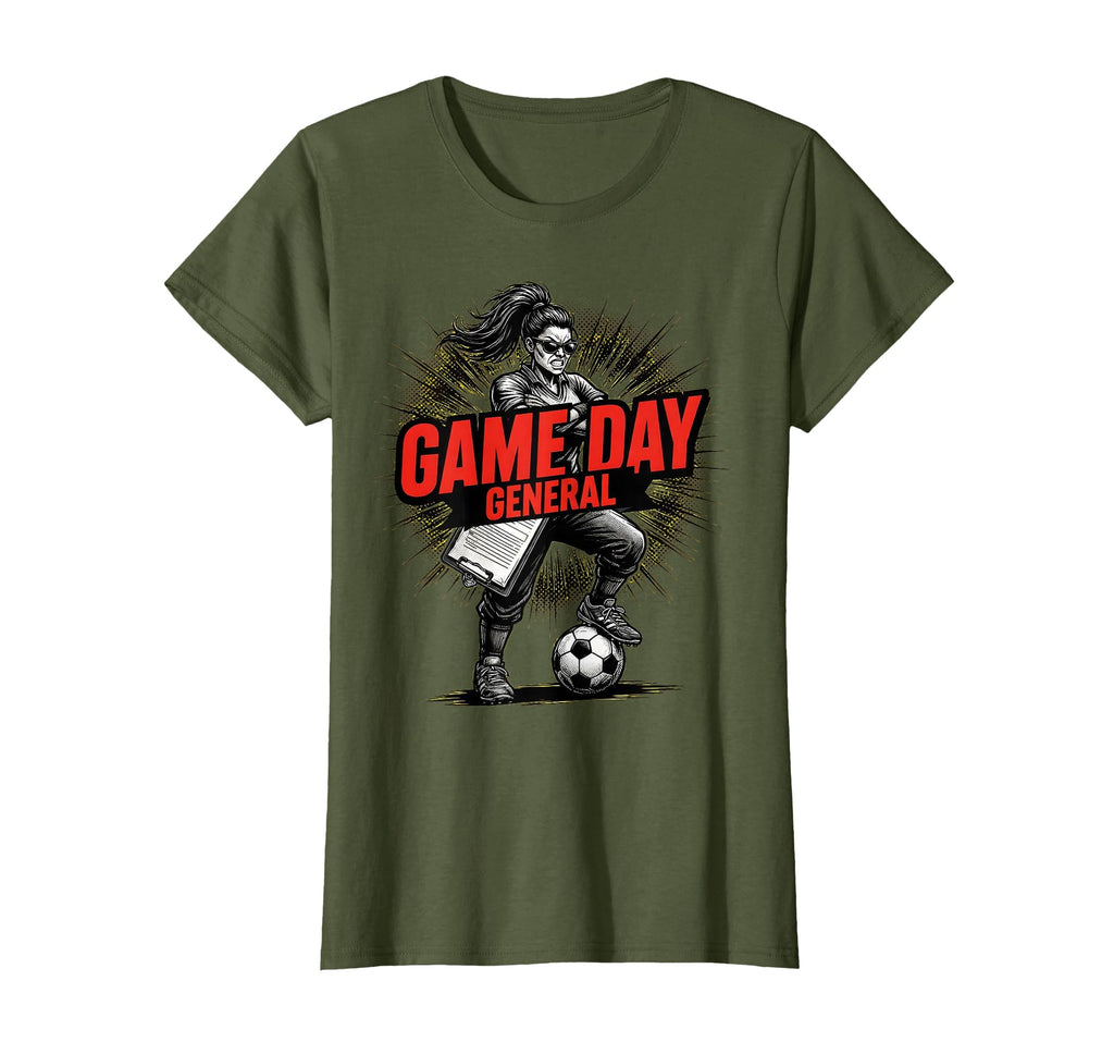 Game Day General Soccer Mom T-Shirt - Minimalist Print Unisex - T-Shirt, Sweatshirt, Hoodie