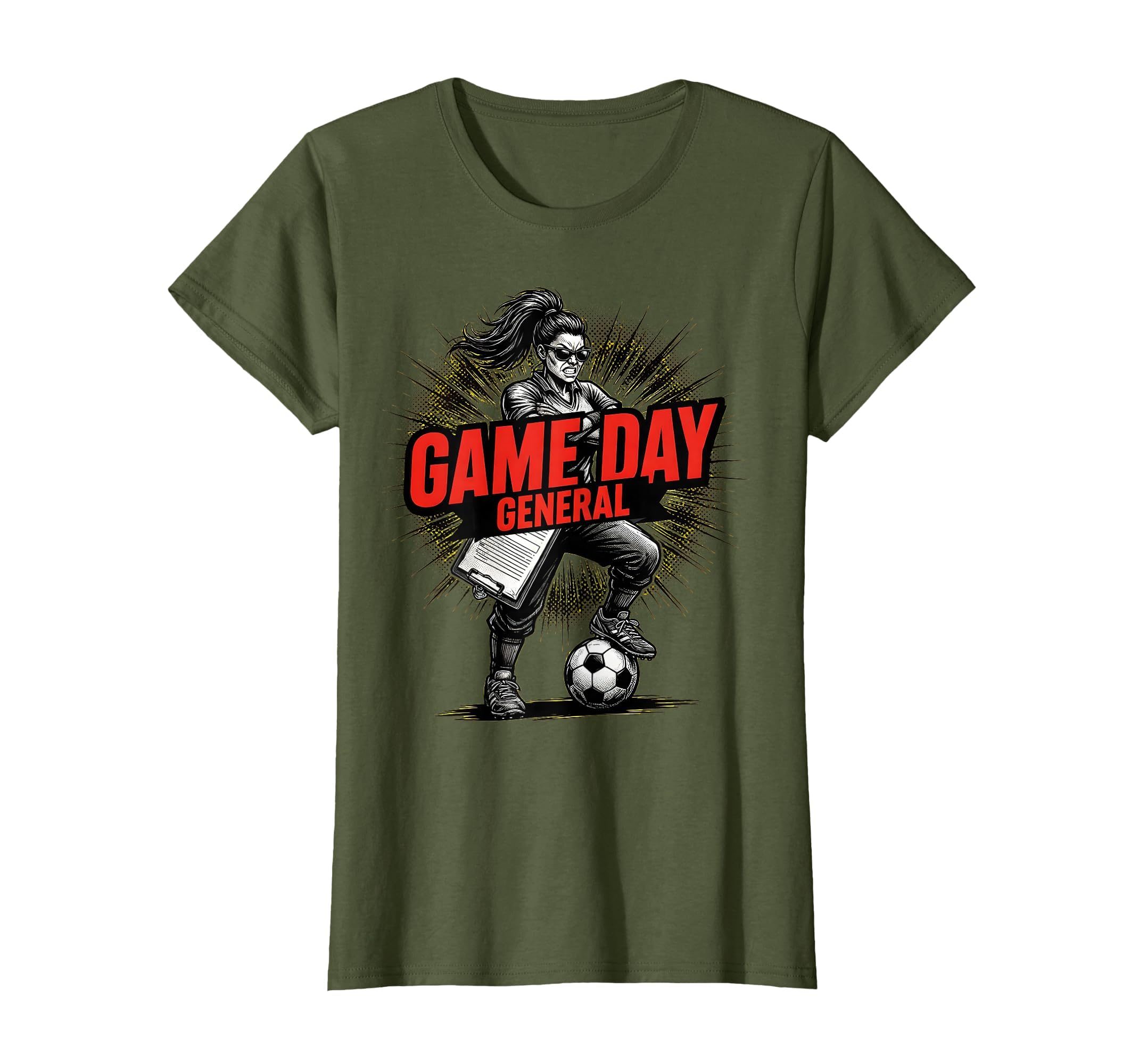 Game Day General Soccer Mom T-Shirt - Minimalist Print Unisex - T-Shirt, Sweatshirt, Hoodie