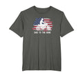 Dad To Bone Motorcycle American Flag T-Shirt - Aesthetic Graphic Unisex - T-Shirt, Sweatshirt, Hoodie