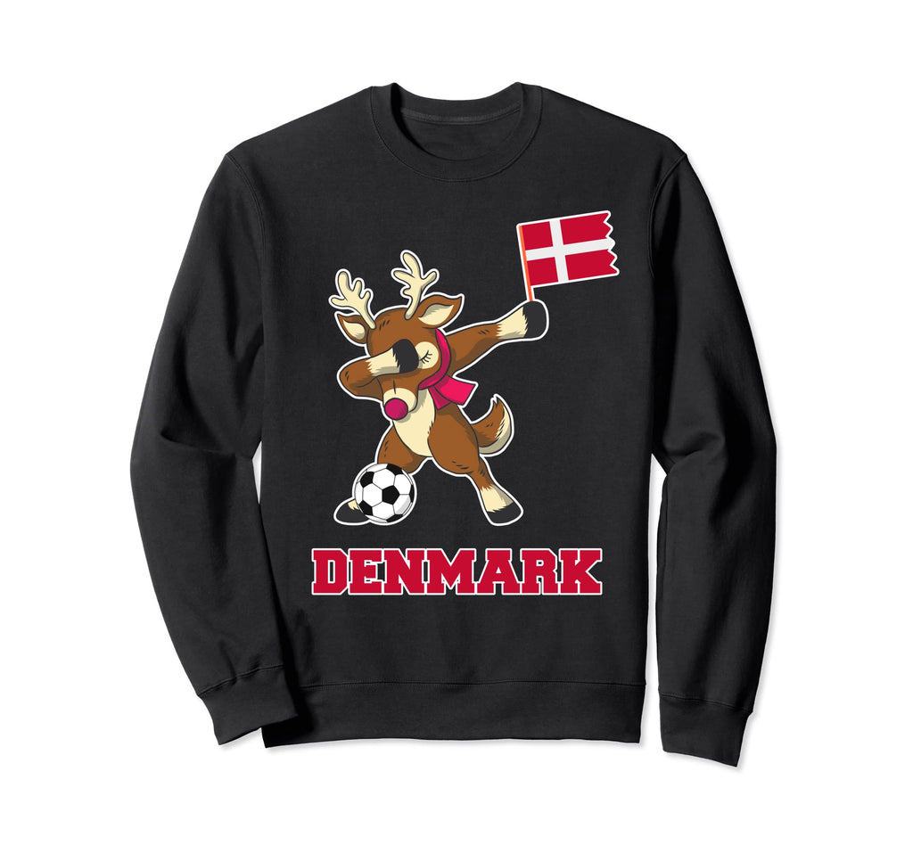 Denmark Soccer Reindeer Danish Sweatshirt - Custom Art Print Men Women - T-Shirt, Sweatshirt, Hoodie