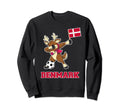 Denmark Soccer Reindeer Danish Sweatshirt - Custom Art Print Men Women - T-Shirt, Sweatshirt, Hoodie