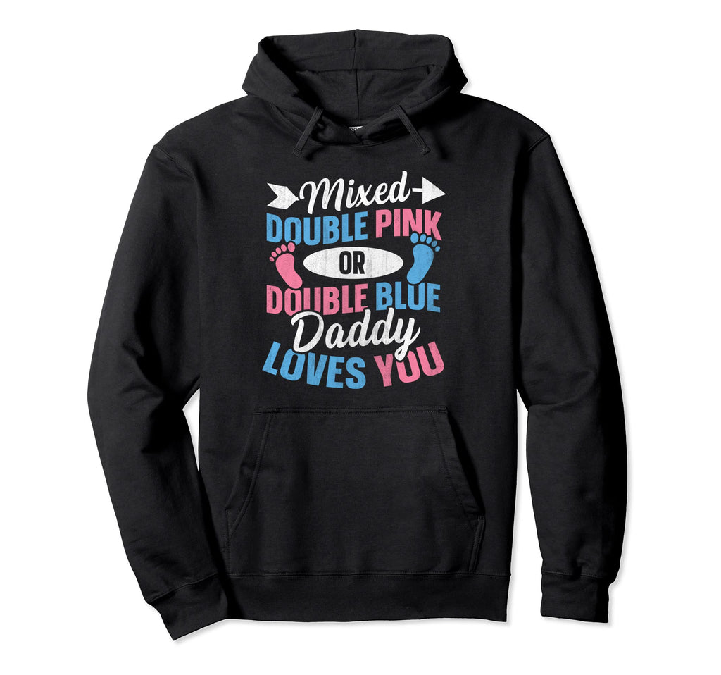 Twin Gender Reveal Gender Reveal Hoodie - Aesthetic Graphic for Adults - T-Shirt, Sweatshirt, Hoodie