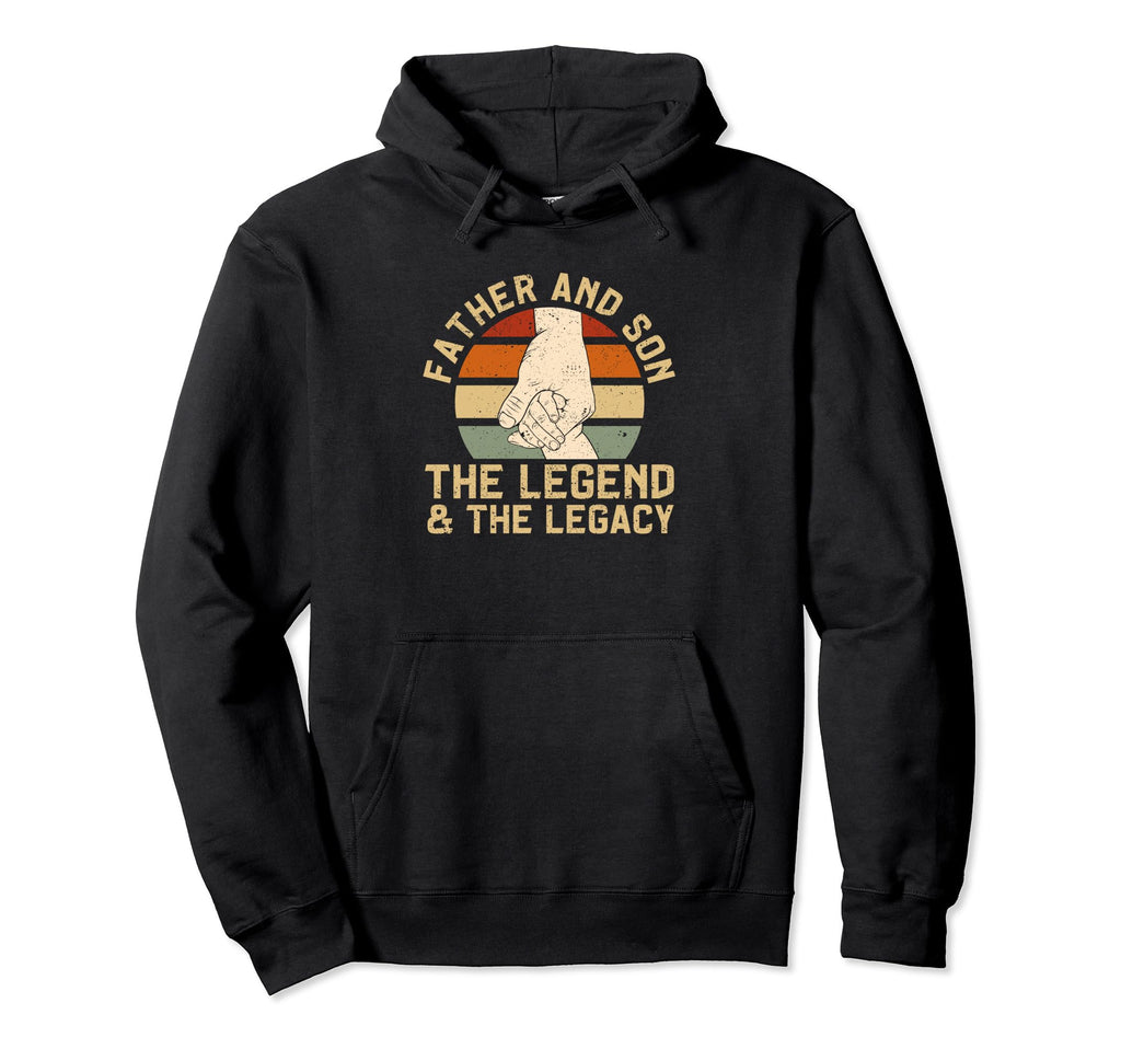 Father And Son Legend Legacy Happy Hoodie - Trendy Graphic for Adults - T-Shirt, Sweatshirt, Hoodie