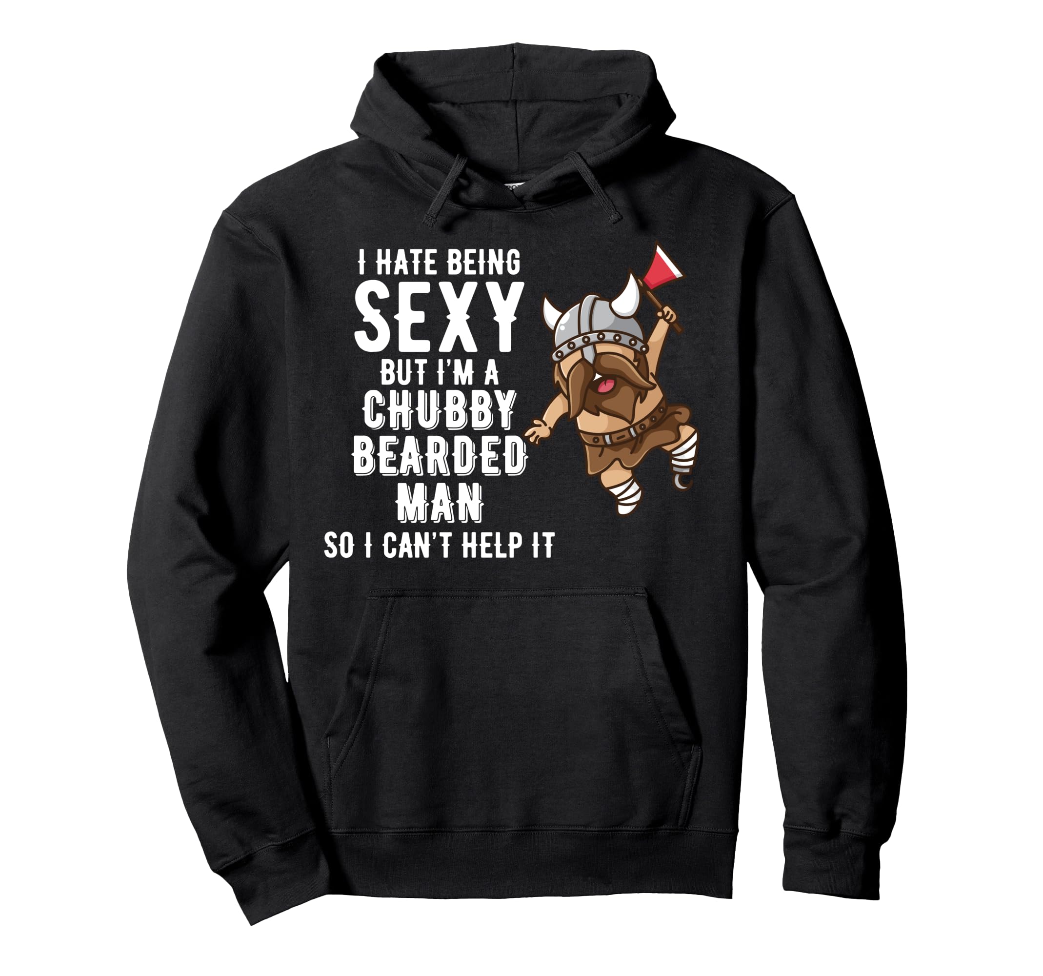 Viking Sexy Bearded Beard Pride I Love Hoodie - Graphic Print Men Women - T-Shirt, Sweatshirt, Hoodie