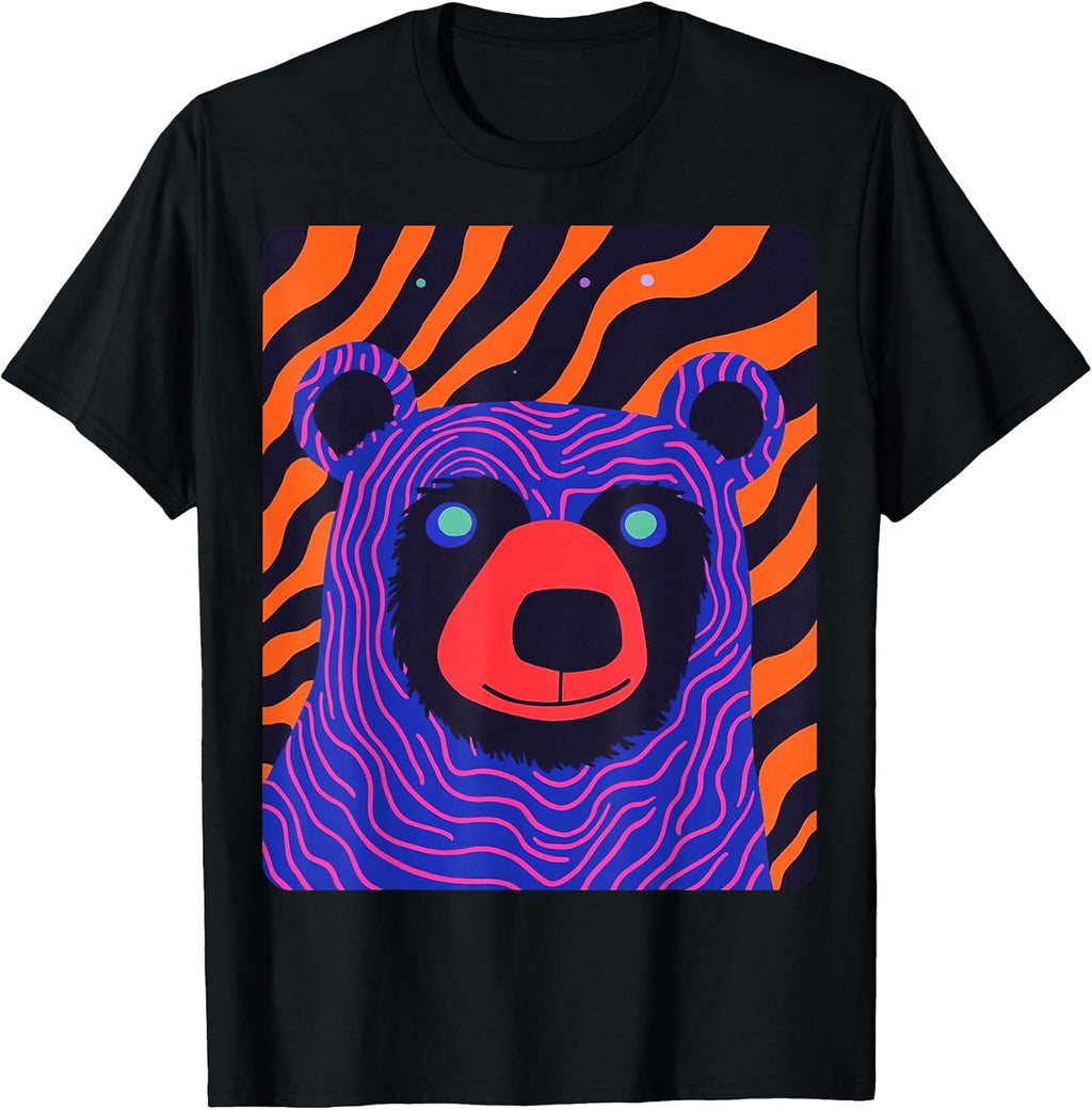 Pop Art Colorful Bear Purple - Adult & Kids T-Shirts, Sweatshirts & Hoodies apparel design preview 1