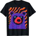 Pop Art Colorful Bear Purple - Adult & Kids T-Shirts, Sweatshirts & Hoodies apparel design preview 1