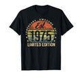 Est 1975 51St Birthday 51 Year Old T-Shirt - Minimalist Print Men Women - T-Shirt, Sweatshirt, Hoodie