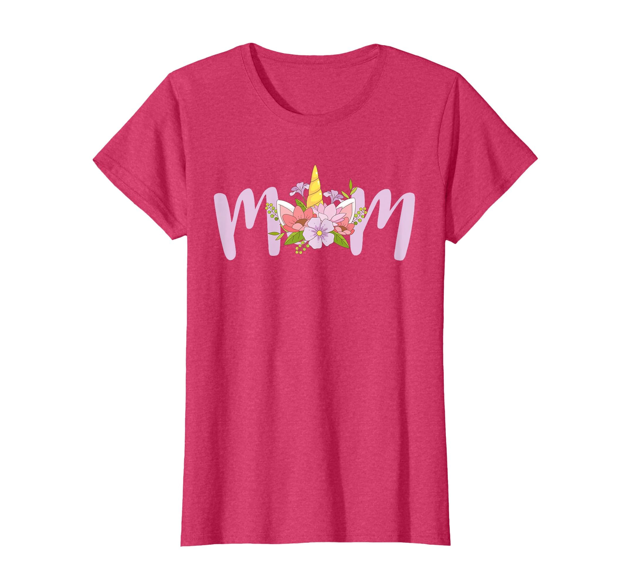 Mom Unicorn Floral Birthday Matching T-Shirt - Trendy Graphic Unisex - T-Shirt, Sweatshirt, Hoodie