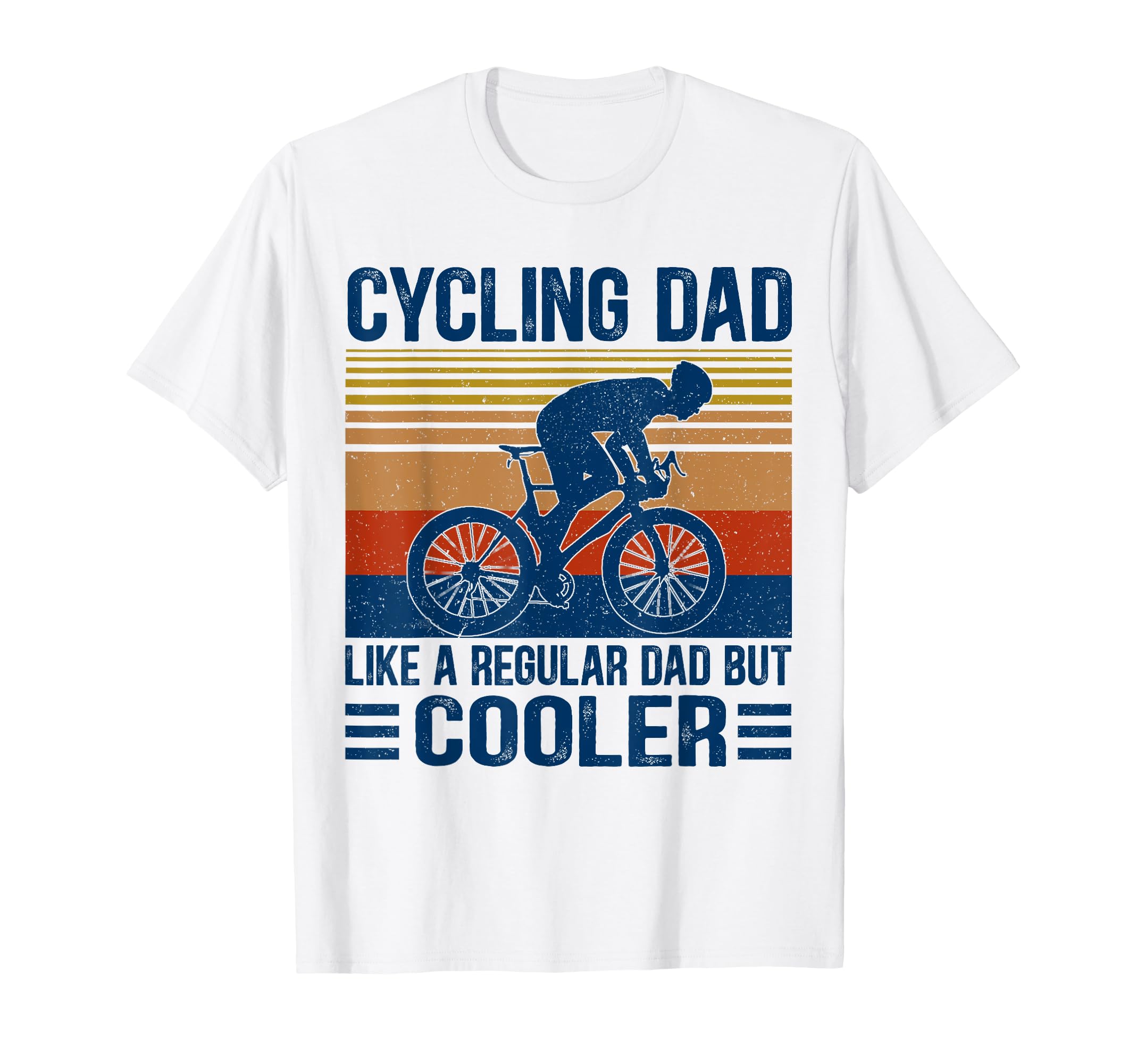 Cycling Dad Bike Rider Cyclist Fathers T-Shirt - Minimalist Print Unisex - T-Shirt, Sweatshirt, Hoodie
