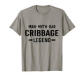 Myth Legend Dad Cribbage T-Shirt - Minimalist Print Unisex - T-Shirt, Sweatshirt, Hoodie