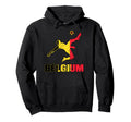 Belgium Football Soccer Game Player Hoodie - Custom Art Print Men Women - T-Shirt, Sweatshirt, Hoodie