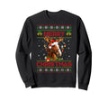 Horse Lights Santa Hat Ugly Sweatshirt - Custom Art Print for Adults - T-Shirt, Sweatshirt, Hoodie