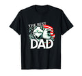 Best Dad Wolf Bald Eagle American T-Shirt - Minimalist Print Men Women - T-Shirt, Sweatshirt, Hoodie