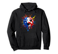 4Th July Funny Soccer Drip Patriotic Hoodie - Aesthetic Graphic for Adults - T-Shirt, Sweatshirt, Hoodie