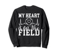 My Heart Is Field Soccer Sweatshirt - Casual Everyday Wear for Adults - T-Shirt, Sweatshirt, Hoodie