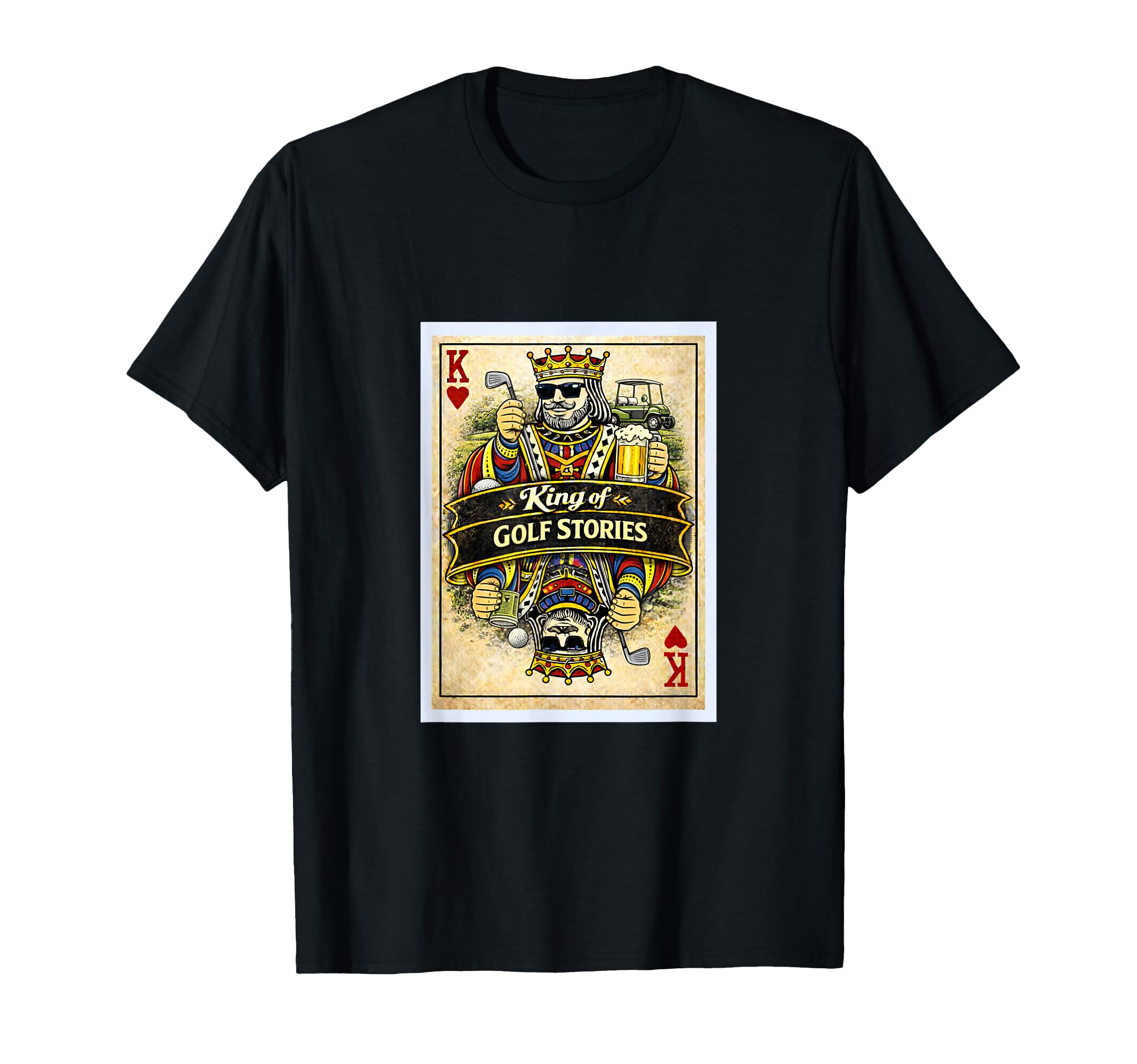 Golf Golfing Card Father Dad Husband T-Shirt - Minimalist Print for Adults - T-Shirt, Sweatshirt, Hoodie