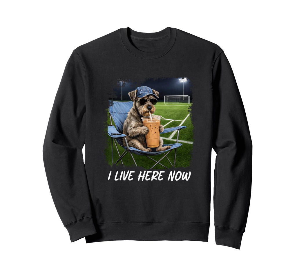 Soccer Dad I Live Here Now Soccer Mom Sweatshirt - Graphic Print Unisex - T-Shirt, Sweatshirt, Hoodie