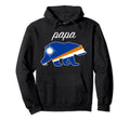 Papa Bear Marshall Islands Flag Hoodie - Custom Art Print for Adults - T-Shirt, Sweatshirt, Hoodie