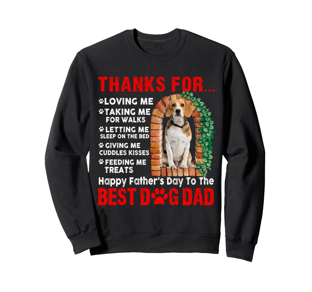 Funny Happy Fathers Day Best Dog Sweatshirt - Aesthetic Graphic for Adults - T-Shirt, Sweatshirt, Hoodie
